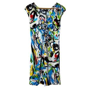 Jams World Dress Sz S Candy Pop Vintage 50 Year Anniversary Abstract Art to Wear